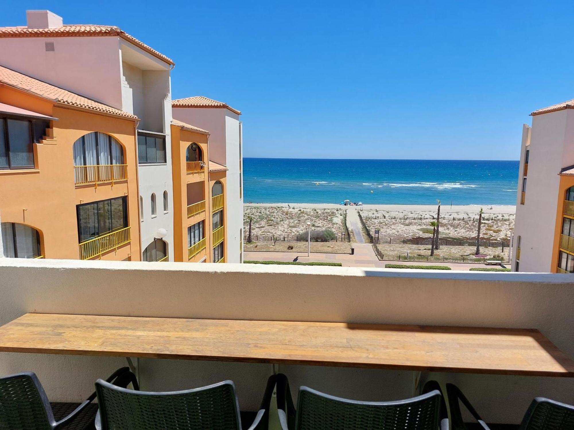 Appart Mezzanine Vue Mer Et Plage, Parking Wifi Tv Le Barcarès Exterior foto